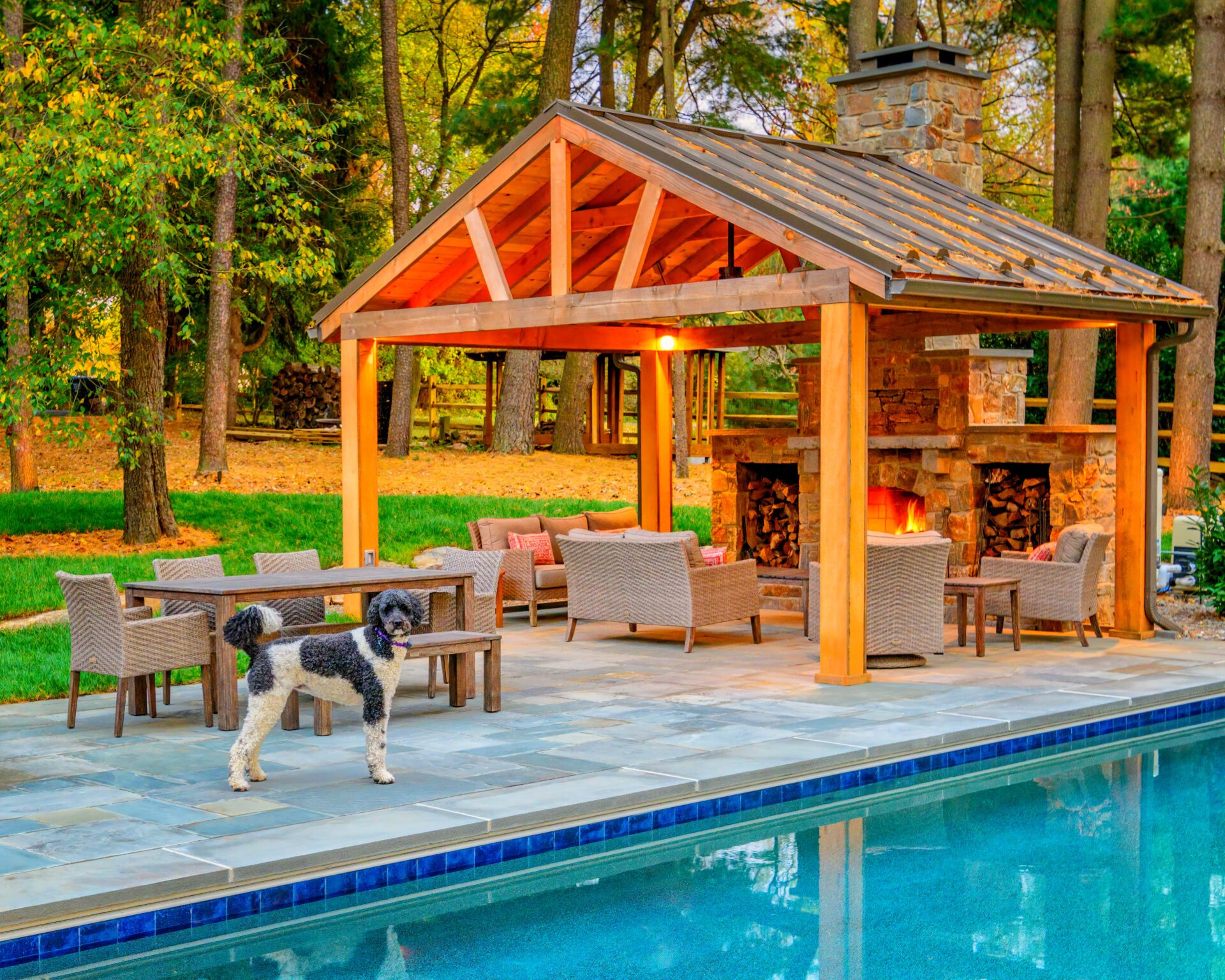 Custom Pool, Pergola, Outdoor Fireplace, and more