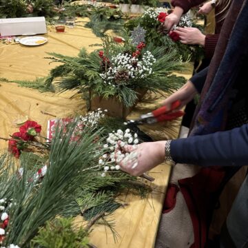 centerpiece workshop live greenery centerpiece